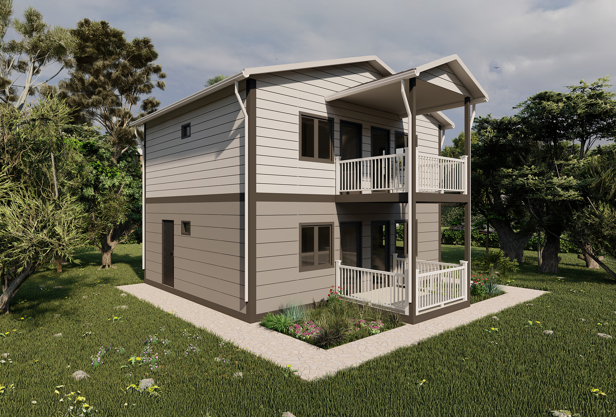 112 M2 İki Katlı Prefabrik Ev - Zeugma