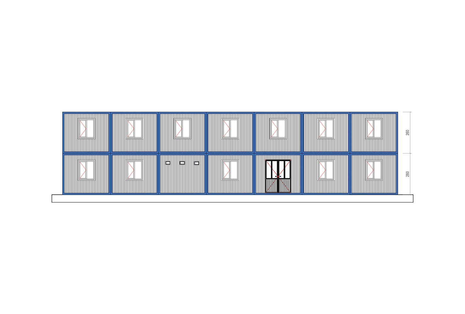 İki Katlı Konteyner Ofis - 294 M2