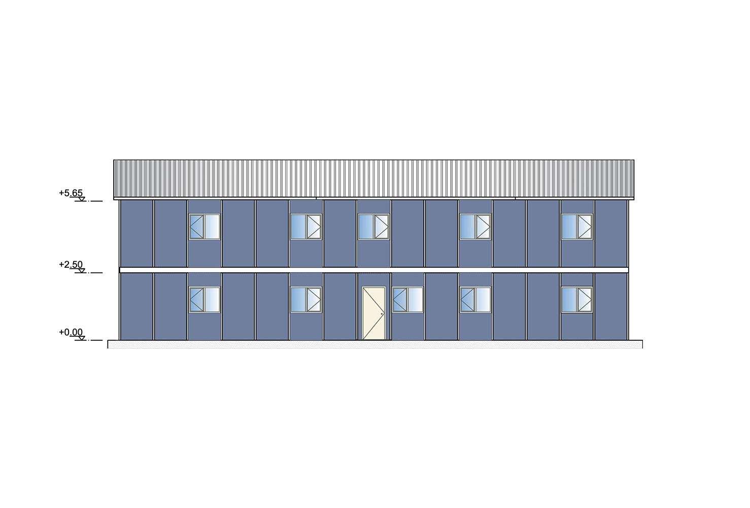 İki Katlı Prefabrik Ofis - 340 M2