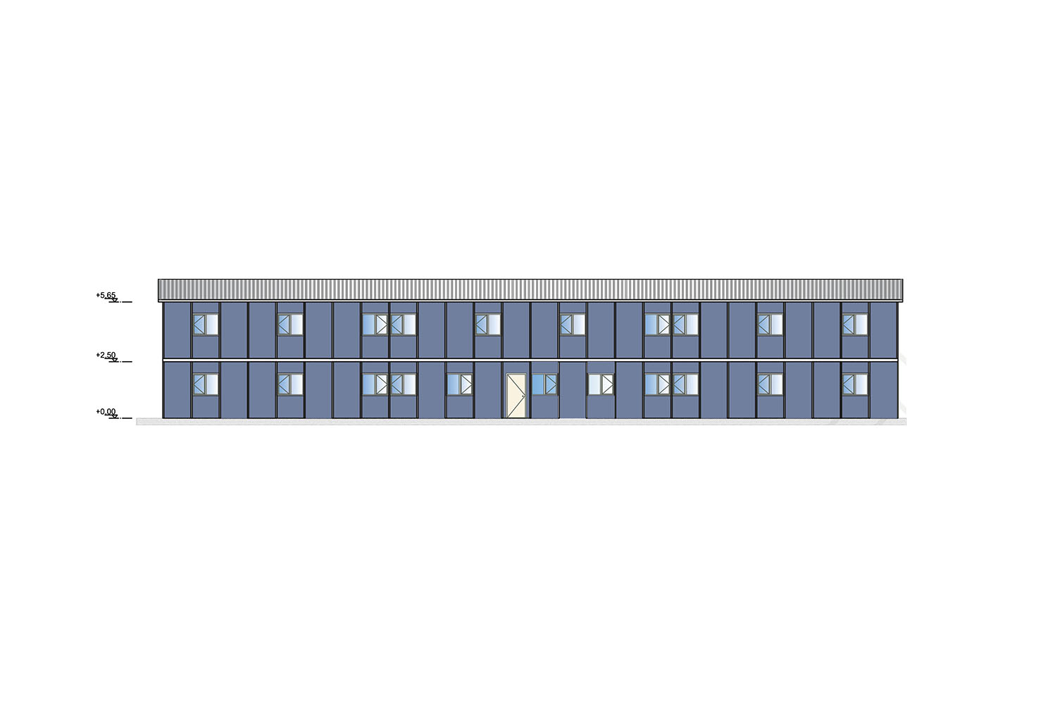 İki Katlı Prefabrik Ofis - 590 M2